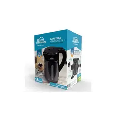 HOME ELEMENTS - CAFETERA HERVIDORA 2 EN 1