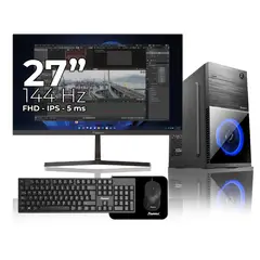 JANUS - Computador de escritorio Ryzen 3 3200G /SSD 512GB /DDR4 8GB /Monitor 27 pulgadas 144Hz