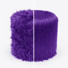 PUFF BOGOTA - Puff circular Peluche Violeta