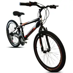 ATILA - Bicicleta para Montaña rin 24 para Niño / Negro-Naranja