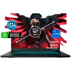 GIGABYTE - Portátil Gamer A16 Intel Core i7 13620H RAM 8GB SSD 8 TB RTX 4050 6 GB