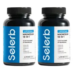 NATURAL MEDICINE - Selerb Magnesio 18 en 1 - Rendimiento Físico y Recuperación Muscular x2