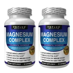 NATURAL MEDICINE - Magnesium Complex - Energía, Fatiga y Rendimiento Diario x2