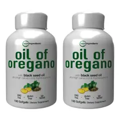 NATURAL MEDICINE - Oil of Oregano MicroIngredients - Antifúngico y Digestivo x2