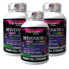 NATURAL MEDICINE - Resveratrol + NAD Advanced - Energía Celular y Vitalidad Diaria x3