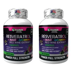 NATURAL MEDICINE - Resveratrol + NAD Advanced - Cerebro, Enfoque Mental y Protección Interna x2