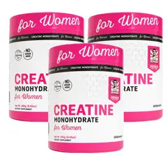 NATURAL MEDICINE - Creatina Monohidratada para Mujeres - Tonificación, Glúteos y Fuerza Femenina x3