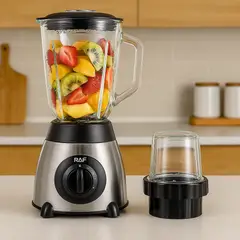 SKY - Licuadora Original RAF 1.5Litro, 5 Vel Vaso De Vidrio