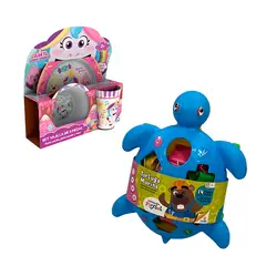 RONDA - Combo 2091-Set Vajilla 3 Pzas Unicornio+Tortuga Marina