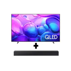 SAMSUNG - Combo Televisor 55 139.7cm QLED 4K F-QN55Q6FAAKXZ+Barra de Sonido HW-B400FZL