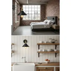 ILUMINATA - 2 LAMPARAS DECORATIVAS PARA HOGAR AJUSTABLE CON BOMBILLO ESTILO VINTAGE 2026