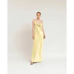 CAMILA SARMIENTO - VESTIDO LARGO CIAO COBRE