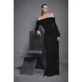 CAMILA SARMIENTO - VESTIDO LARGO CARRIE CON MANGAS ROSADO