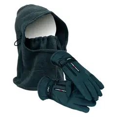 VITTORIA - Kit Pasamontañas Balaclava Motero + Guantes Termicos Frío Azul Balaclava Guante Unica