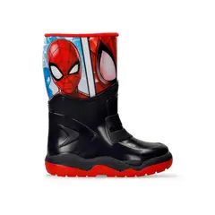 MARVEL - Botas De Lluvia Para Niño Licenses Negro Krew Spiderman