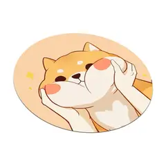 GENERICO - Mouse Pad Circular Rosa Kawai Gamer