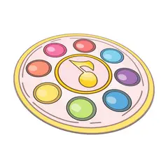 GENERICO - Mouse Pad Circular Rosa Kawai Gamer