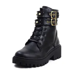 VIAR - Botas Cuero Taches Negro