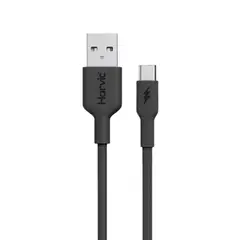 TECH - Cable USB-A a USB-C Carga Rápida Harvic Negro