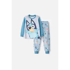 BLUEY - Pijama de azul tipo Fleece para niño 2T a 6T