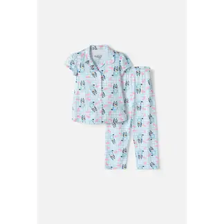 BLUEY - Pijama de multicolor de pantalón largo para niña 2T a 6T