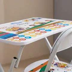 IMPORTADORA MAKA - Combo Escritorio Plegable + Silla Infantil Premium Pizarra Verde