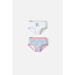 BLUEY - Pack X2 panties de blanco para niña 2T a 6T