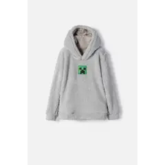 MINECRAFT - Buzo de la cerrado gris para niño