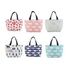 GENERICO - Lonchera Térmica Porta Comidas De Tela Figuras Holograma Colores