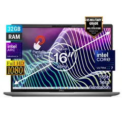 DELL - Portátil INSPIRON Táctil Intel Core Ultra 7 155H RAM 32GB SSD 4 TB Intel Arc Graphics 8 GB