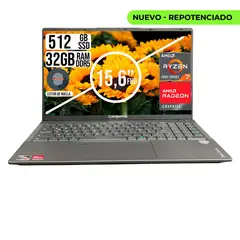COMPUMAX - PORTATIL ONIX AMD RYZEN 7-7735HS SSD 512GB RAM 32GB 15.6" LCD
