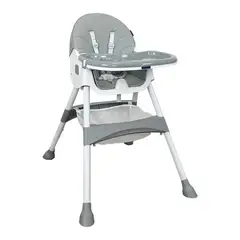 HAPPY BABY - Silla Comedor Bebé 3en1 Bahamas Gris