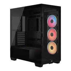 CORSAIR - Caja 3500X LX-R + 3 Ventiladores Magnéticos RGB Negro