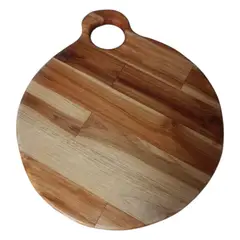 GENERICO - Tabla Circular en madera Teca - 35 cm de Diametro