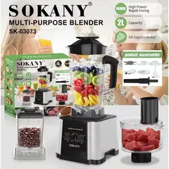 SOKANY - Licuadora Multiusos 8 en1 6000W