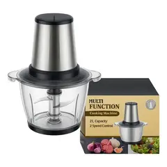 GENERICO - Picador Carne Cortador Picatodo Electrico 2 Litros Cocina