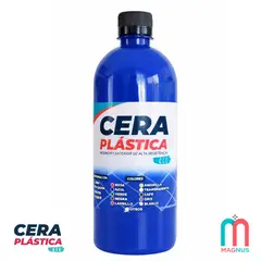 GENERICO - Cera Plástica Eco 1 Litro para Pisos Rústicos – Base Agua – Antideslizante – No Mancha Azul rey
