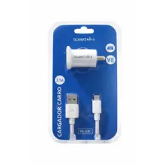 GENERICO - Cargador para Carro Speed Song SG-23C 3.1A con Cable V8 Micro USB Carga Rápida