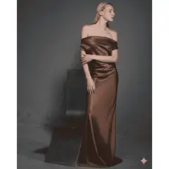 CAMILA SARMIENTO - VESTIDO LARGO VITA COCOA