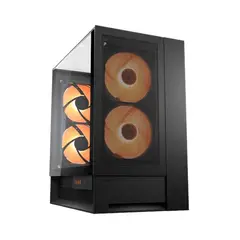 COUGAR - Caja Omnyx Vid. Temp. + 4argb 160mm Negro