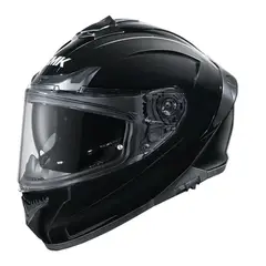 GENERICO - CASCO SMK TYPHOON CERTIFICADO ECE2206 DOBLE VISOR NEGRO MATE
