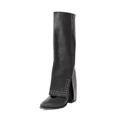 BALLERINA - Bota Caña Alta Negra Ballerinas Petra