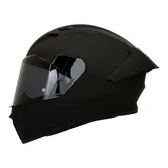 GENERICO - CASCO SMK STELLAR CERTIFICADO ECE2206 SOLID NEGRO + VISOR NEGRO