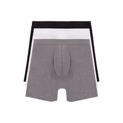 TENNIS - Boxer tripack blanco-gris-negro para hombre