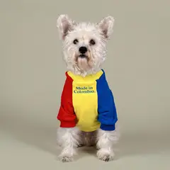 NUEVO PRODUCTO Camiseta Made in Colombia para perro - Talla 5XL - Ropa para Mascotas