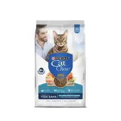 CAT CHOW - Purina Adultos Salmón, Pollo, Queso 3kg Defense Plus+