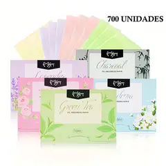 PIEL DE MUJER - 700 unidades Papel Absorbente Grasa Cuidado Facial Elimina Brillo Todo Tipo De Piel Día/noche