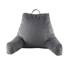 GENERICO - Almohada Cojin En Microfibra Ideal Para Ver Televisión Lectura Color Gris