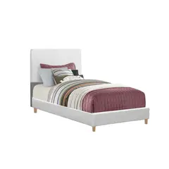 EKONOMODO COLOMBIA - Base Cama Con Espaldar Semidoble Infantil Nino 120X190X115 Blanco