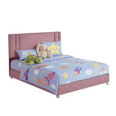 EKONOMODO COLOMBIA - Base Cama Nido Con Espaldar Semidoble Infantil Lupe 120X190X130 Rosado